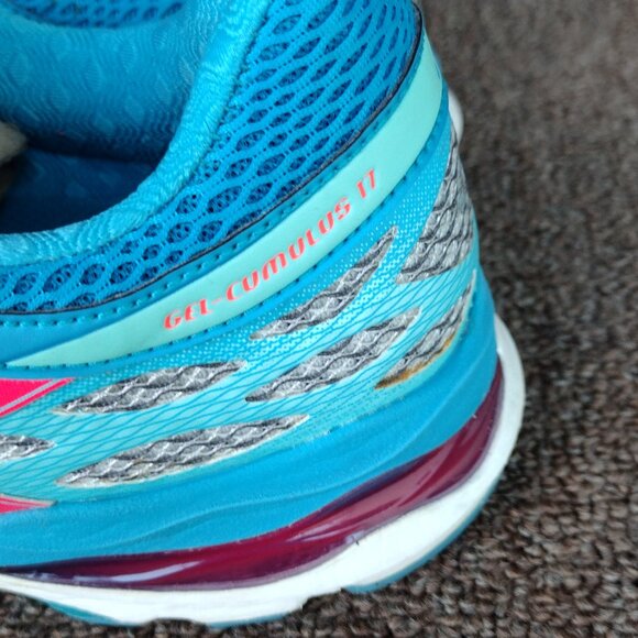 Asics Gel-Cumulus 17 Running Sneakers T5D8N- Women’s Size 8  Blue Pink Excellent - Picture 7 of 8